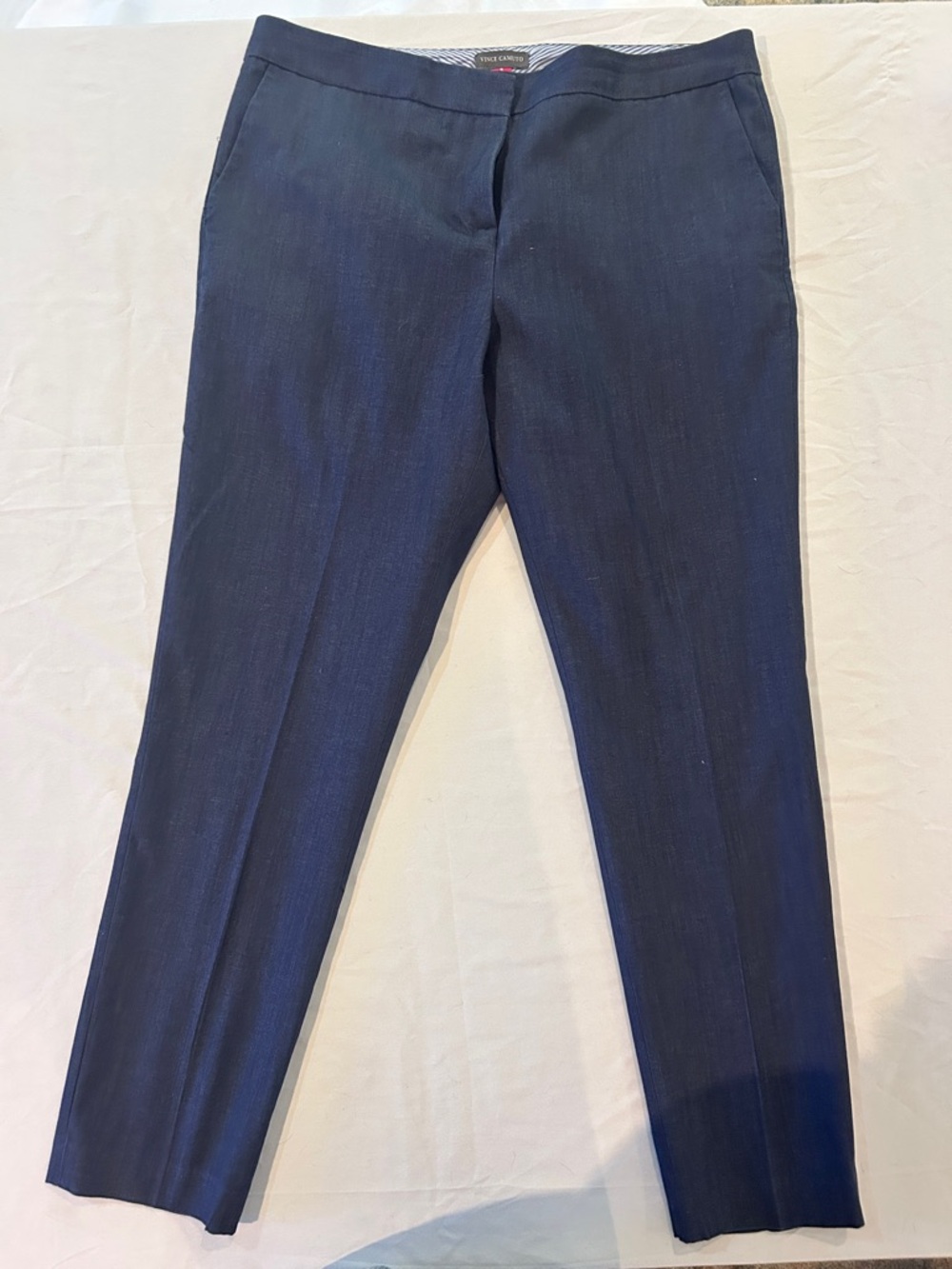 Vince Camuto Navy Cropped Dress Pants